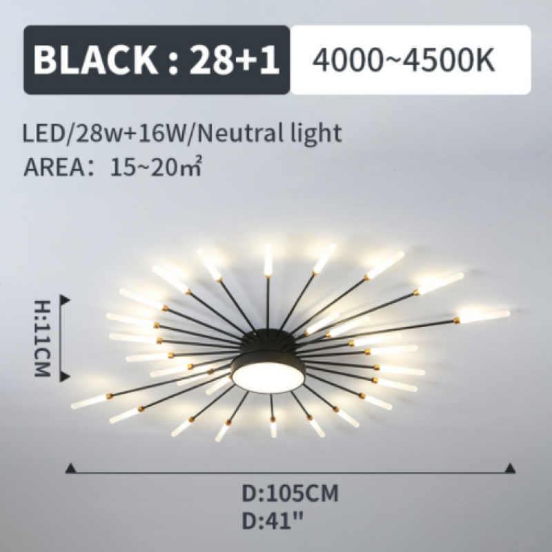 Lowry Ceiling Light Fireworks
