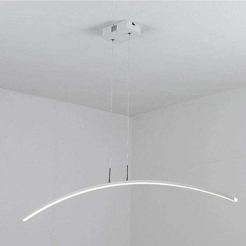 Edge Lustre LED Pendant Chandelier Lighting Black Chandelier