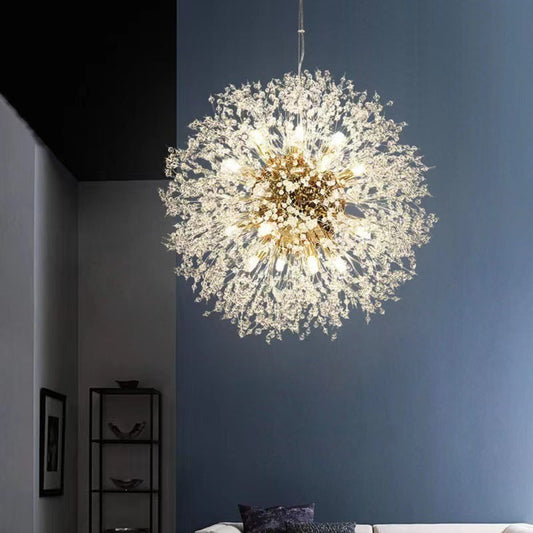 Nordic Dandelion Crystal Romantic Chandelier for Bar & Bedroom