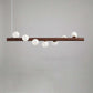 Valentina Pendant Light Bubble, Wood & Glass