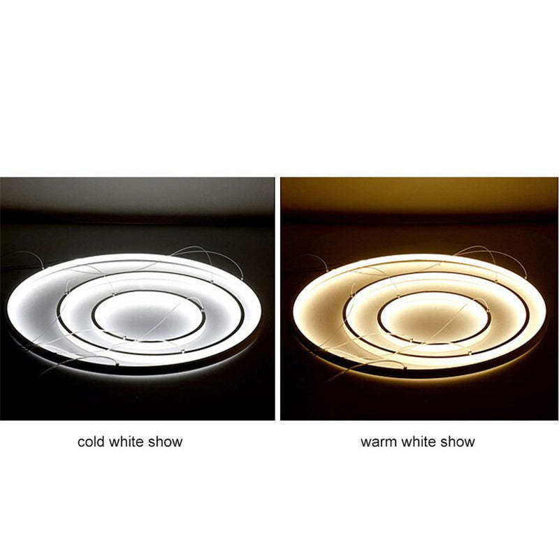 Modern LED Rings Hanging Lamp Remote Control