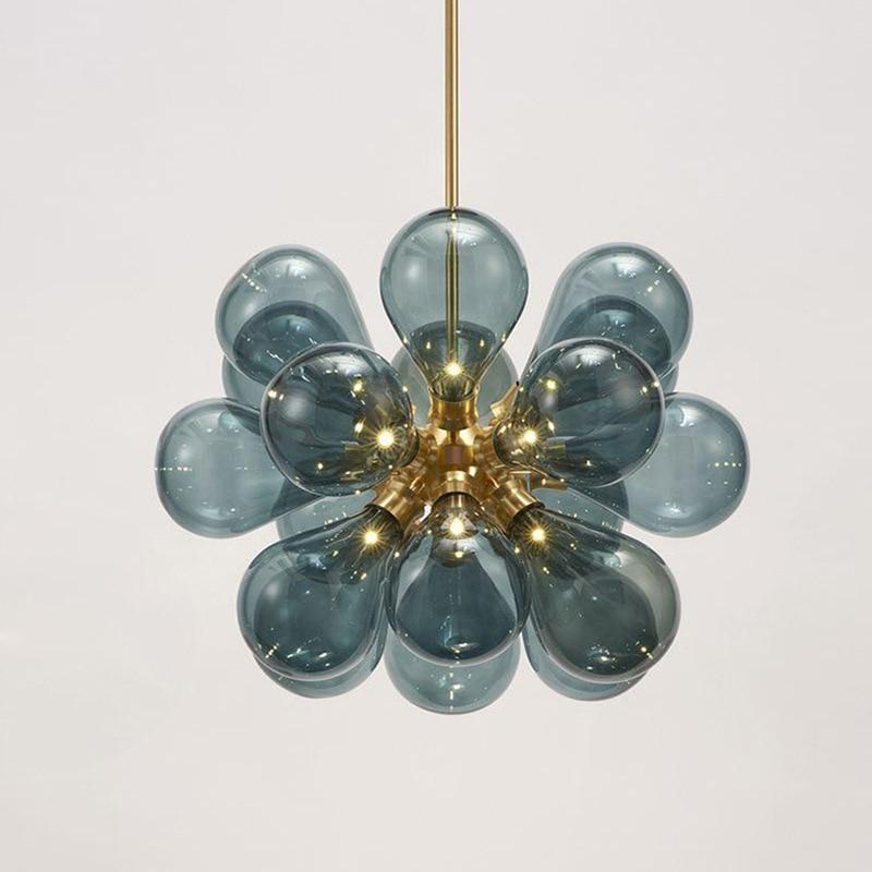 Nordic Bubbles Led Glass Pendant Light For Living Room, Bedroom