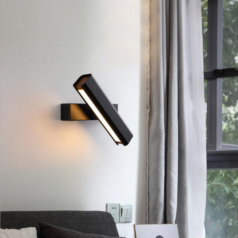 Modern LED Aluminum Wall Light Rotate 360 for Bedroom & Living Room
