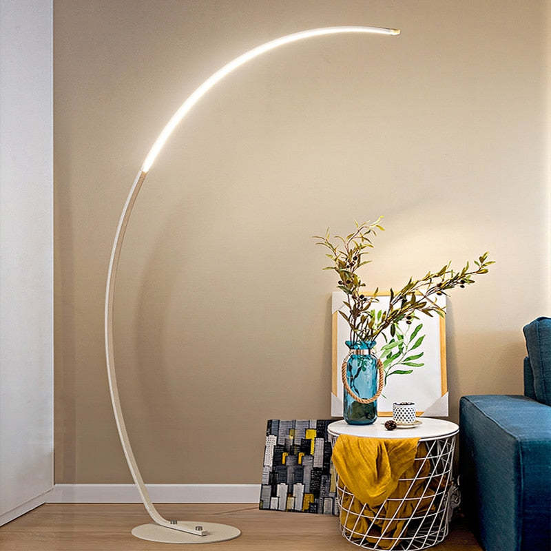 Modern LED Arc Floor Lamp For Bedroom, Living Room