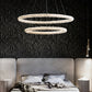 Kristy Chandelier, Metal & Crystal, 1/2/3 Ring