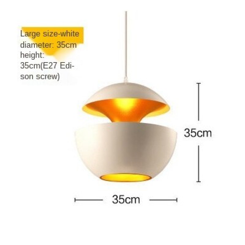 Nordic Creative Black White LED Pendant Lights for Dining Room