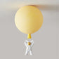 Fateh Astronaut Balloon Flush Mount Ceiling Light 8 Colour, Dia 25/30/35cm