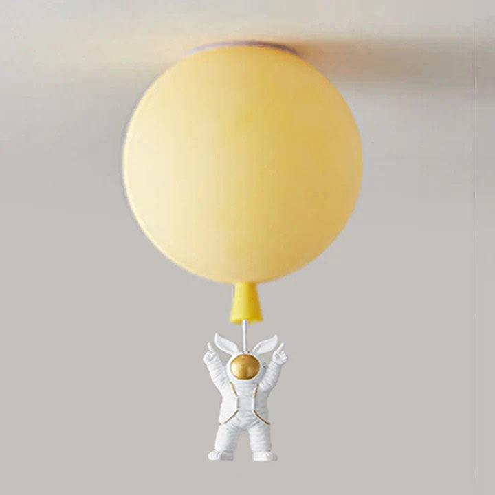 Fateh Astronaut Balloon Flush Mount Ceiling Light 8 Colour, Dia 25/30/35cm