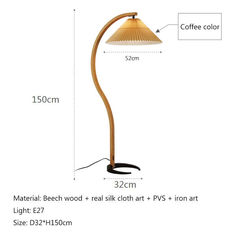 Moderne, minimalistische Stoffschirm-LED-Stehlampe, Nachttisch-Stehleuchte für das Wohnzimmer