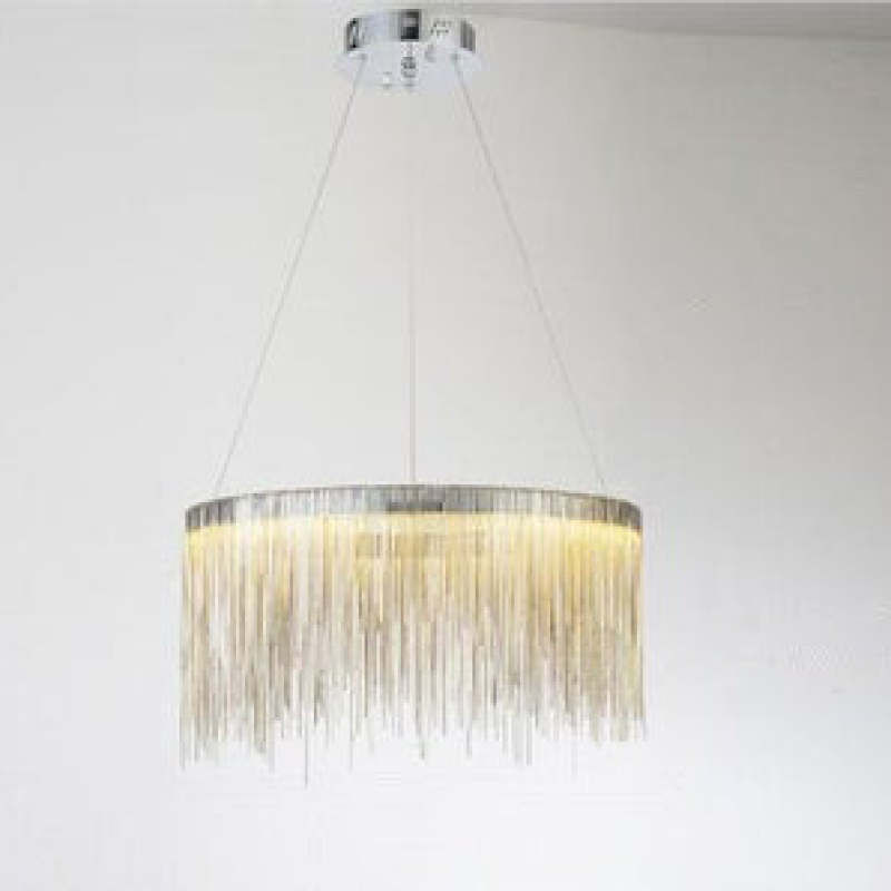 Metal Tassel Chain Led Chandelier Pendant Shade Lighting For Living Room, Dining room
