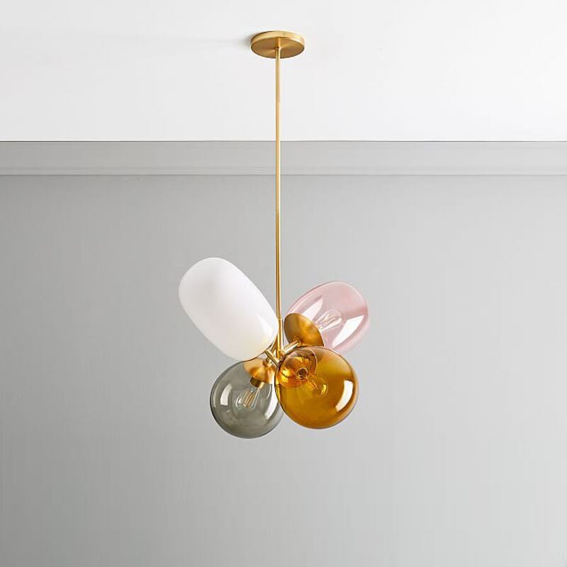 Nordic Balloon Glass Pendant Light Chandelier For Dining Room