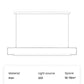 Edge Pendant Light, 2 Colour 100cm