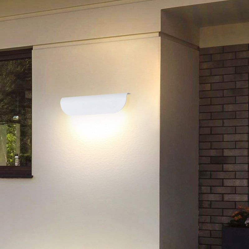 Orr Outdoor Wall Lamp, Curved