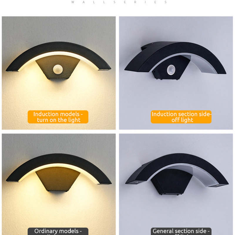 Waterproof Sensor Wall Light With Warm White LED Outdoor