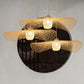 Rattan Weaving Cap Pendant Light for Dining Room