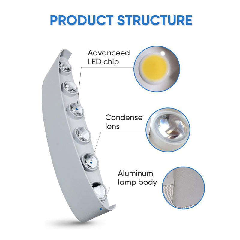 Outdoor Waterproof Aluminum LED Wall Light Wall Scone