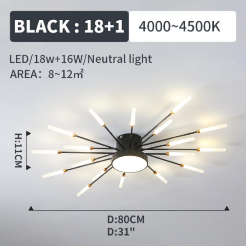 Lowry Ceiling Light Fireworks