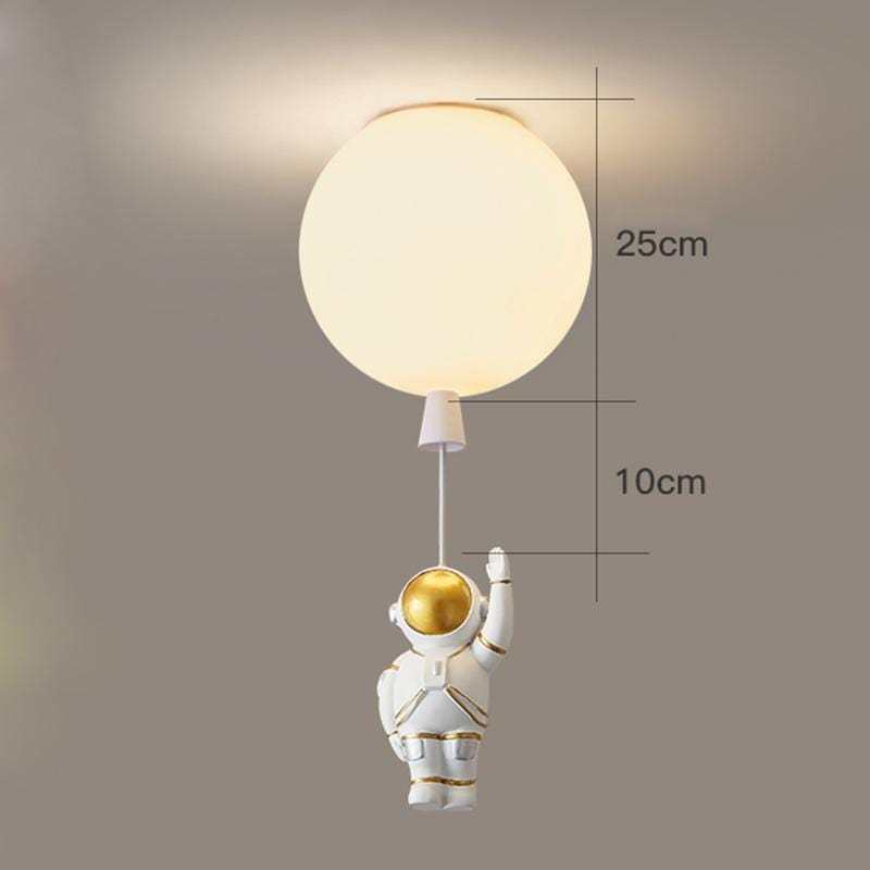 Fateh Astronaut Balloon Flush Mount Ceiling Light, L 20/25/30/35cm