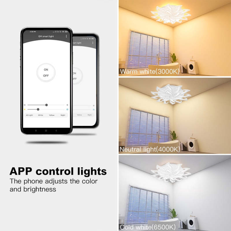 LED Acrylic Panel Chandelier Modern Geometric Modeling Design Ceiling Lamp