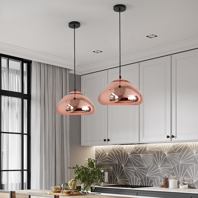 Nordic Bread Shaped Matel Pendant Lamp Ceiling Light For Kitchen, Bedroom