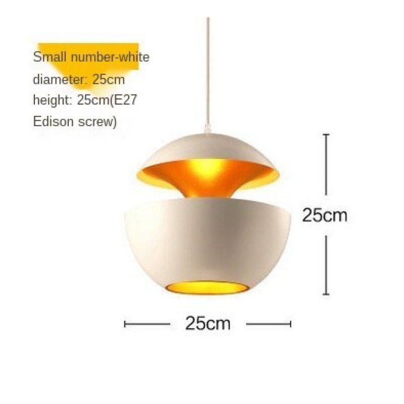 Nordic Creative Black White LED Pendant Lights for Dining Room