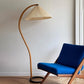 Moderne, minimalistische Stoffschirm-LED-Stehlampe, Nachttisch-Stehleuchte für das Wohnzimmer
