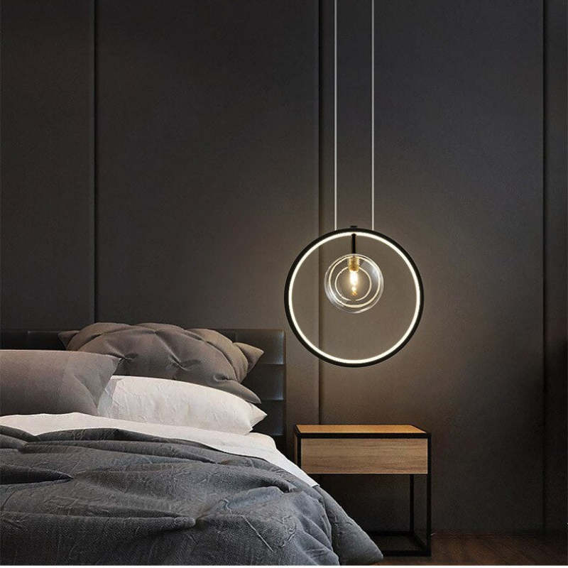Nordic Glass Bubbles LED Chandeliers Modern Pendant Light for Dining Room