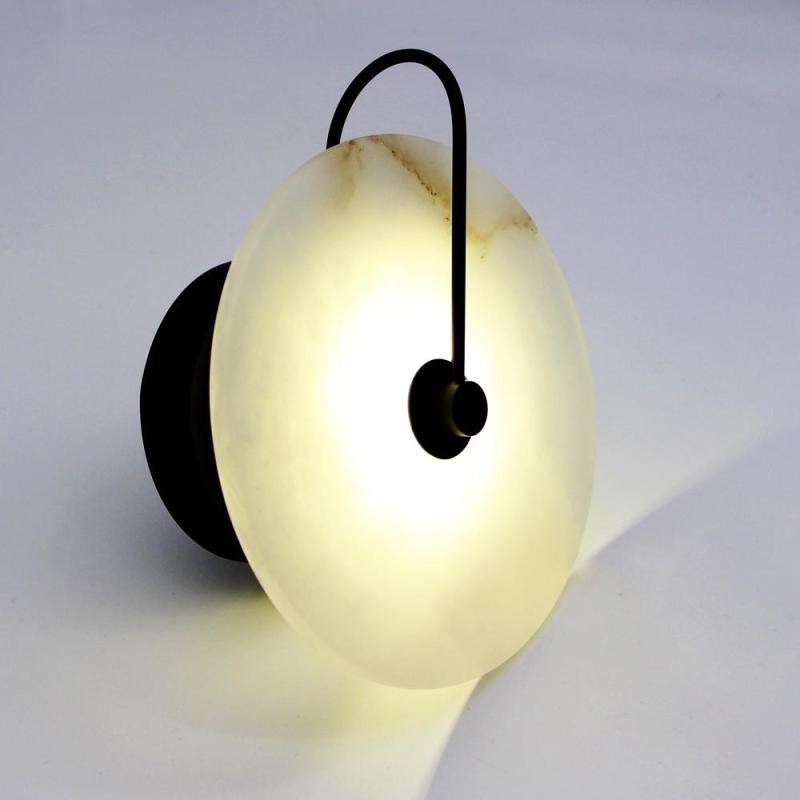 Modern Nordic Marble Sconces Wall Lamp for Bedroom, Living room