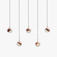 Valentina Pendant Light, Metal & Glass, 2 Colour