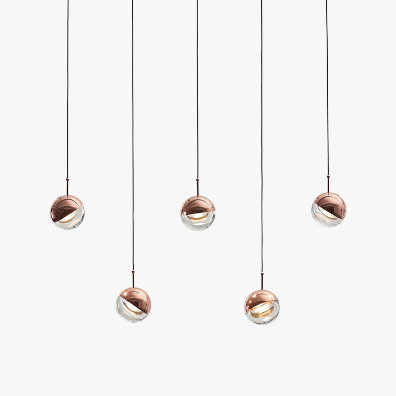 Valentina Pendant Light, Metal & Glass, 2 Colour