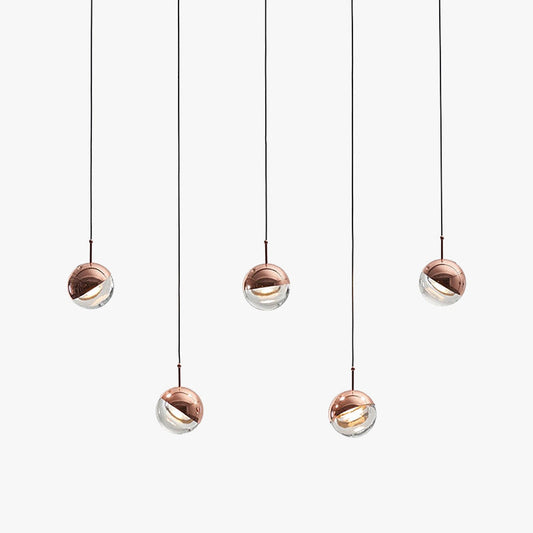 Valentina Pendant Light, Metal & Glass, 2 Colour