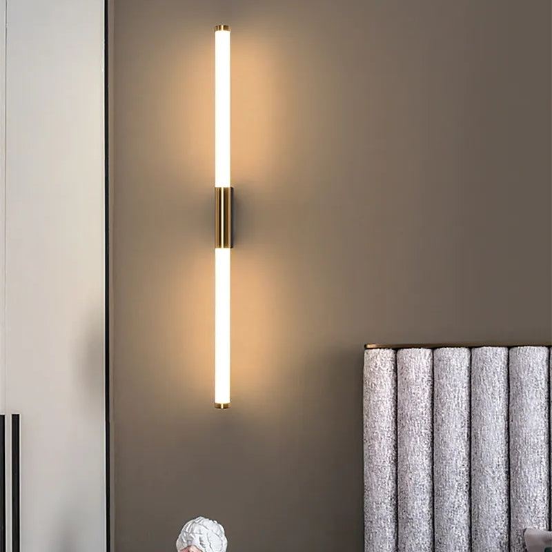 Simple Modern LED Strip Wall Lamp Wall Scone for Bedroom
