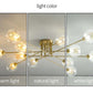 LED-Kronleuchter aus Schmiedeeisen, Lustre-Industrie-Kronleuchter aus Rauchglas
