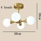 Valentina Ceiling Light, Metal & Glass