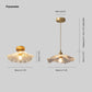 Carins Semi-Flush Mount Ceiling Light 3 Colour Temperature Switchable, Pure Copper, 2 Colour