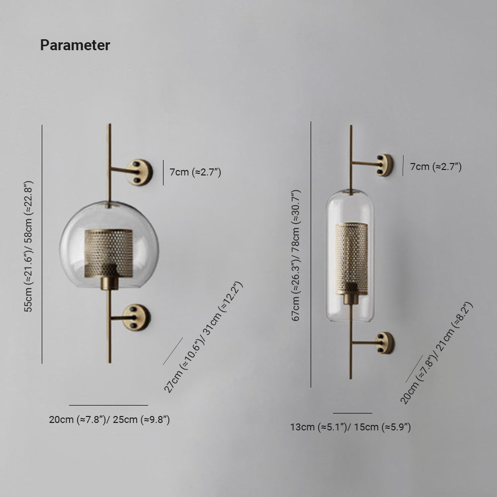 Oneal Wall Lamp 2 Colour & Style, S/L