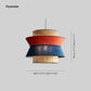 Ritta Rattan Pendant Light, Orange & Dark Blue, Dia 35/45cm