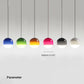 Valentina Colourful Glass Bubble Pendant Light, 6 Colour