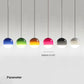 Valentina Colourful Glass Bubble Pendant Light, Pink, 7.8"