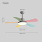 Morandi Colourful Ceiling Fan with Light, DIA 105CM