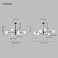Valentina Pendant Light 2 Colour, Pure Copper, 6/8 Head