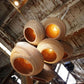 Pastoral Silkworm Chandelier Lights Paper Pupa Made Hanging Lamp