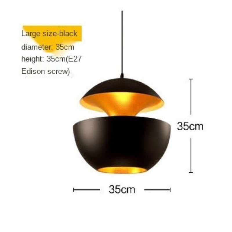 Nordic Creative Black White LED Pendant Lights for Dining Room