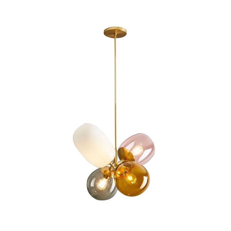 Nordic Balloon Glass Pendant Light Chandelier For Dining Room