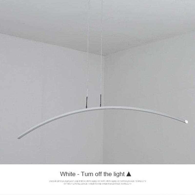 Edge Lustre LED Pendant Chandelier Lighting Black Chandelier