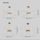 Modern Linear LED Chandelier Lights
