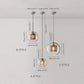 Oneal Pendant Light, Metal & Glass