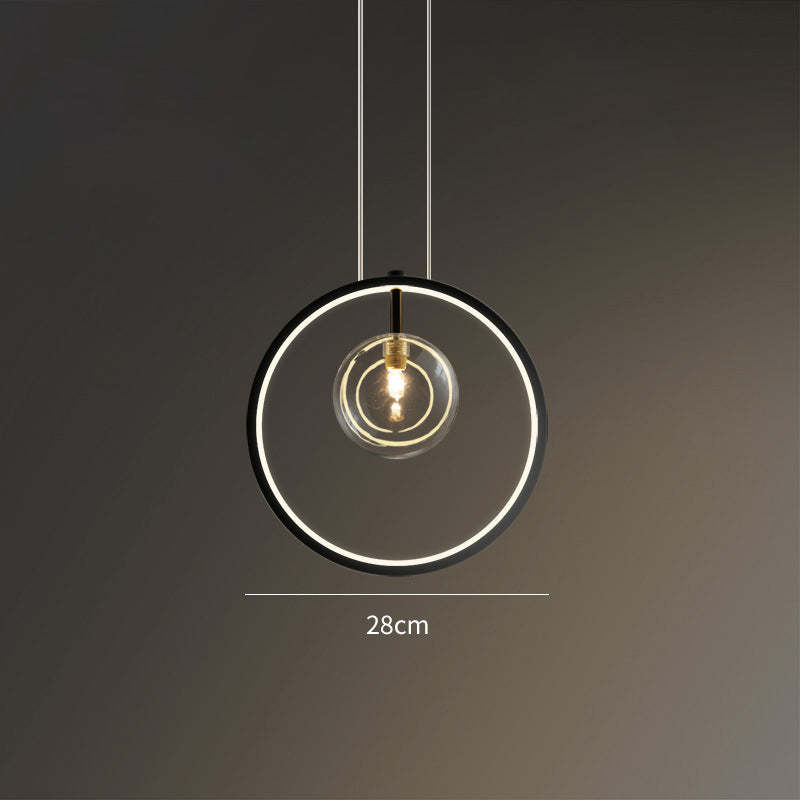 Nordic Glass Bubbles LED Chandeliers Modern Pendant Light for Dining Room
