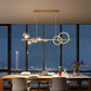 Artpad Linear Bubble Pendant Light Chandelier For Dining Room
